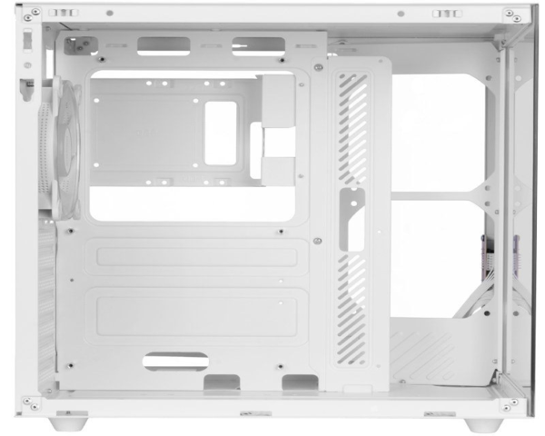 Torre PC Mars Gaming MCV-ONE Caja Gaming ATX Doble Cristal Templado Ventilador Trasero FRGB 12cm Blanco
