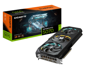 Tarjeta Gráfica Gigabyte GeForce RTX 5070 GAMING OC 12GB GDDR7 Reflex 2 RTX AI DLSS4