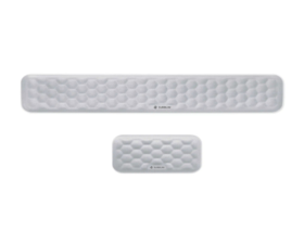 Subblim Kit Ergo Airpadding Reposamuñecas Ratón y Teclado Plata