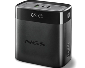 NGS TWIX 30 Batería portátil 30000mAh 140W PD 3.1 PPS QC 3.0 LED Negra