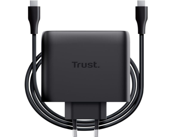 Trust Maxo Cargador Pared 2 Puertos USB-C 100W Negro